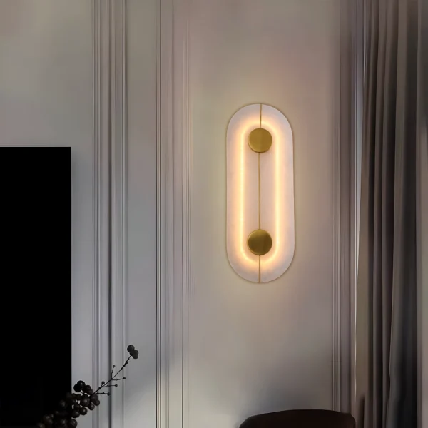 Zenith Glow Ambient Marble LED Wall Light