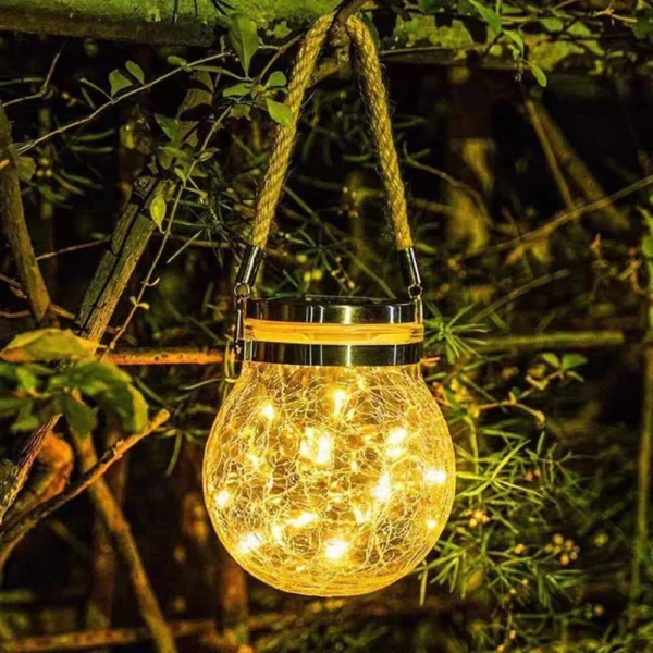 solar powered hanging light