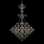 Modern Tiered Crystal Chandelier
