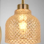 Aurora Lyra Glimmer Golden Finish Wall Lamp-3