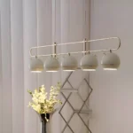 Cetus Linear Sleek 5-Orb Chandelier