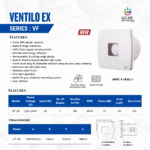 Ventilo EX Mist White Bathroom Exhaust Fan-4
