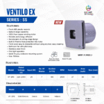 Ventilo EX Silver Surfer Bathroom Exhaust Fan-5
