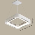 ZenBreeze Halo Bladeless Hanging Ceiling Fan with LED -7