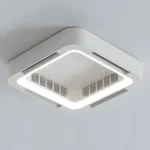 Flush mount bladeless ceiling fan for bedrooms and living rooms