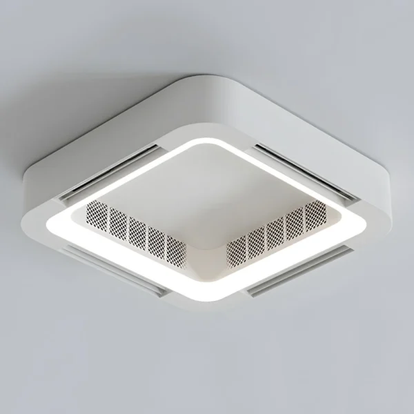 Flush mount bladeless ceiling fan for bedrooms and living rooms