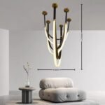 Kinetic Contemporary Modern Globe Chandelier-7 Kinetic Contemporary Modern Globe Chandelier, Artistic Ceiling Light Fixture