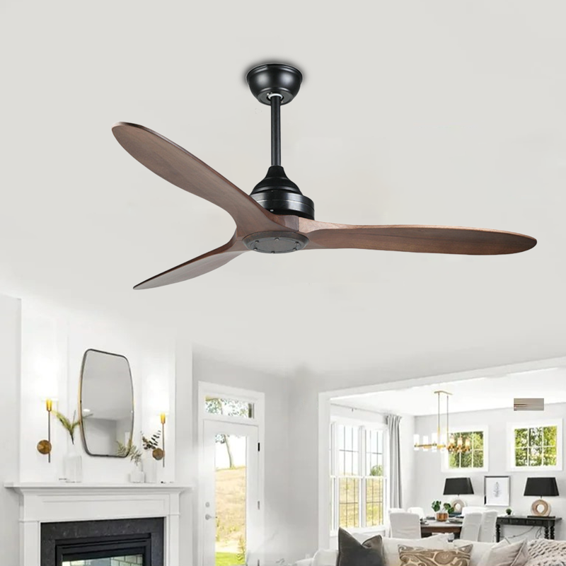 Kite Dark Brown Ceiling Fan Premium Wooden Blades & High Airflow-2