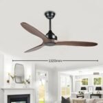 Kite Dark Brown Ceiling Fan Premium Wooden Blades & High Airflow-7