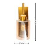 modern brass wall lamp for living room, luxury wall light with glass shade, upscale interior decorative lighting, contemporary wall lamp for hallway, minimalist luxury wall lighting design, hotel-style wall lamp for modern interiors