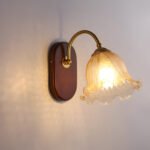 Monarch Heritage Designer Wall Lamp, Fluted Glass Shade for Bathroom