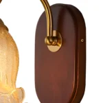 ultimate High-End Sconce to flank fireplaces, mirrors, or illuminate hallways-4 Monarch Heritage Designer Wall Lamp, Fluted Glass Shade for Bathroom