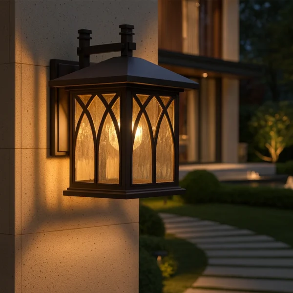 Archway Garden Pillar Lantern Light