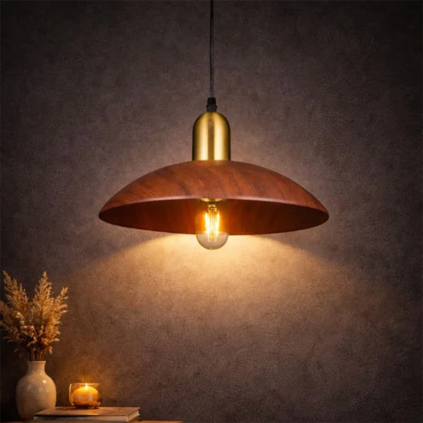 NordicWood Dome Pendant Light