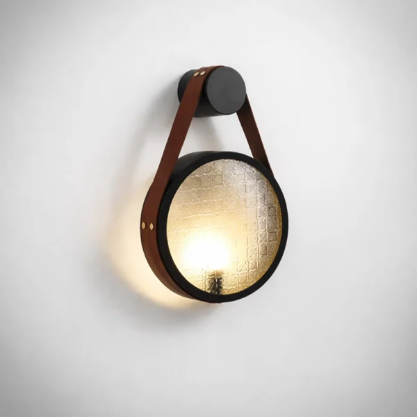 Nomad's Lantern Leather Wall Sconce