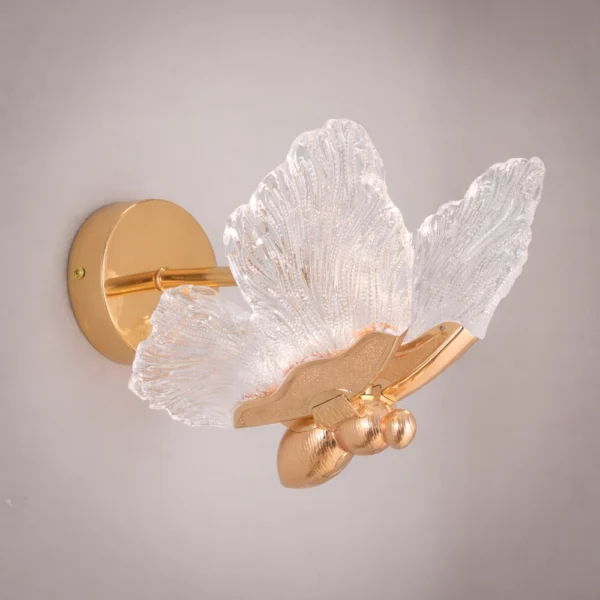 Aurora Moth Crystal Wall Sconce