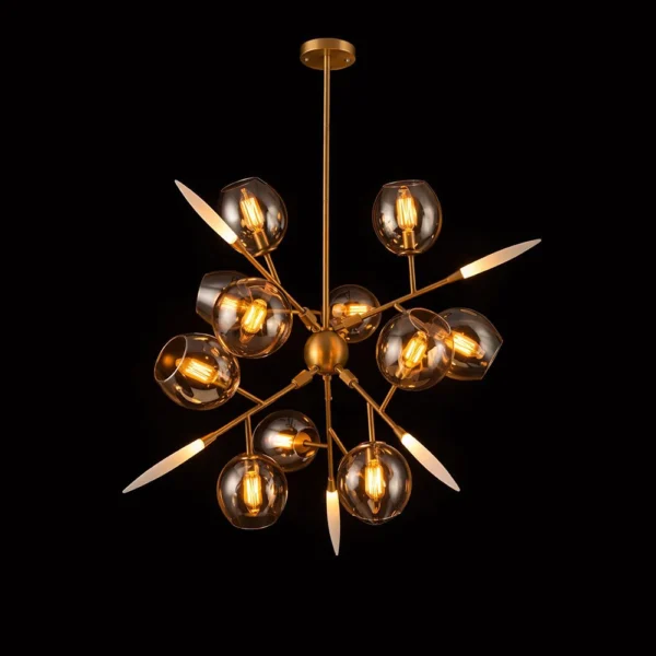 Spear Orb Galactic Arm Chandelier