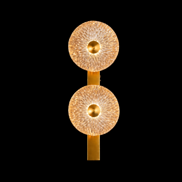 Celestia Duo Textured Glass Wall Light