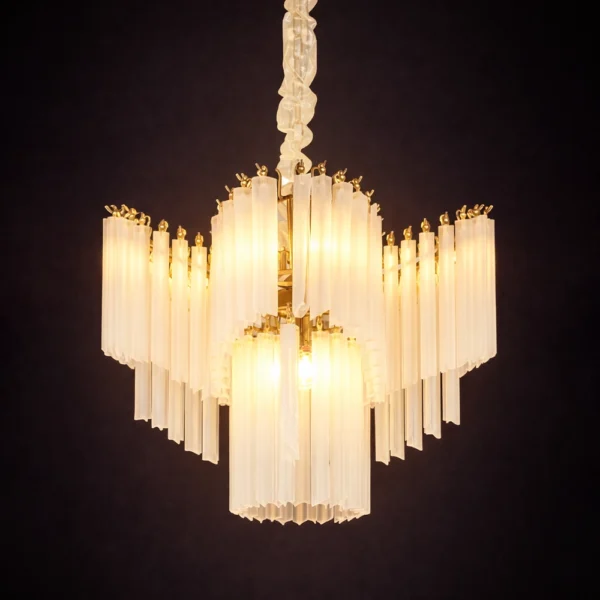 Astra Cascade Glass Chandelier