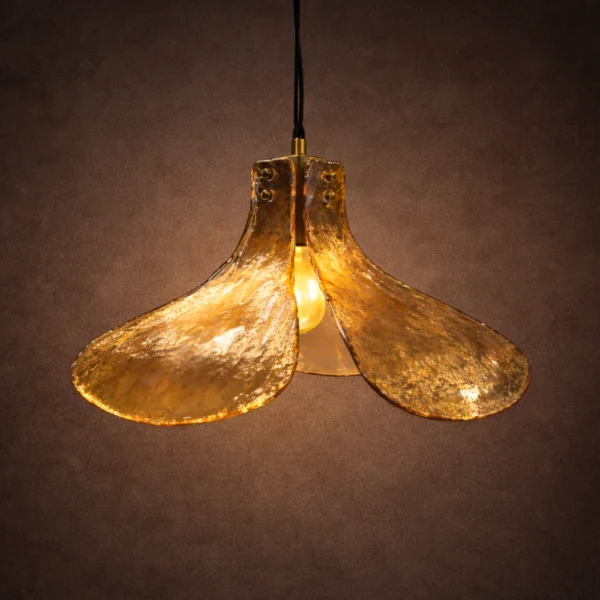 Aurenthia MoltenPetal Glass Pendant Light