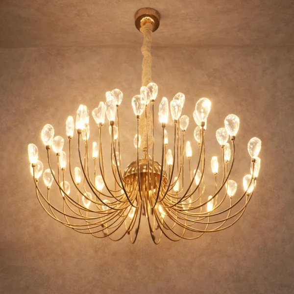 Teardrop Crystal Rope Chandelier