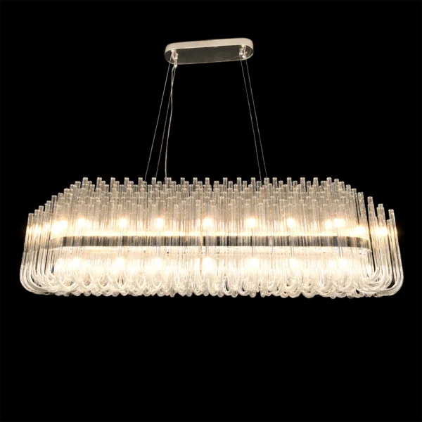 Linear Acrylic Tube Bar Chandelier