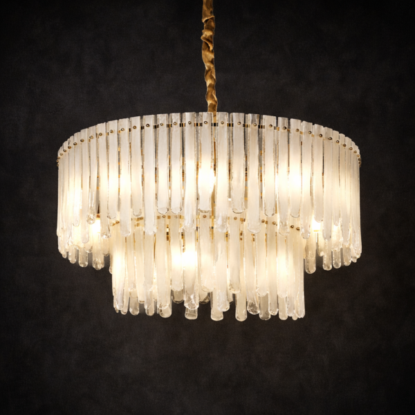 Ivora Tiered Glass Chandelier