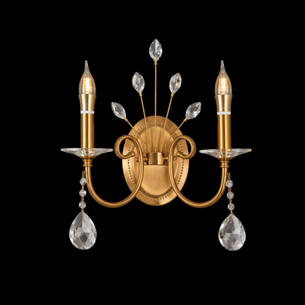 Elysia Crystal Twin Wall Sconce