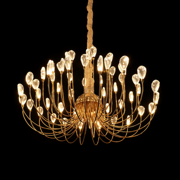 Teardrop Crystal Rope Chandelier