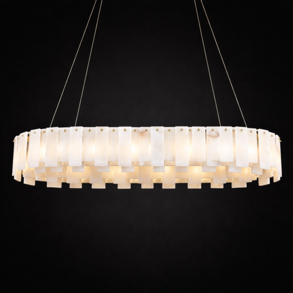 Averra Grand Marble Ring Chandelier