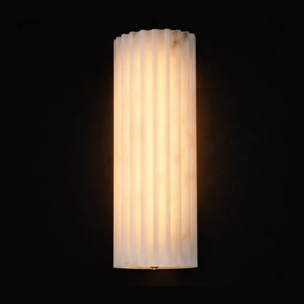 Arvona Fluted Marble Wall Light