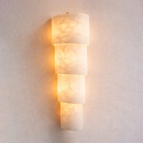 Serapha Tiered Marble Wall Light