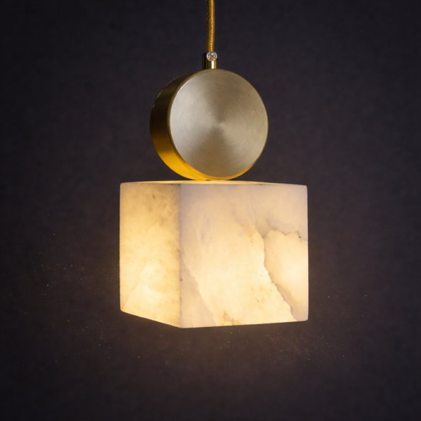 Caldera Marble Cube Pendant Light