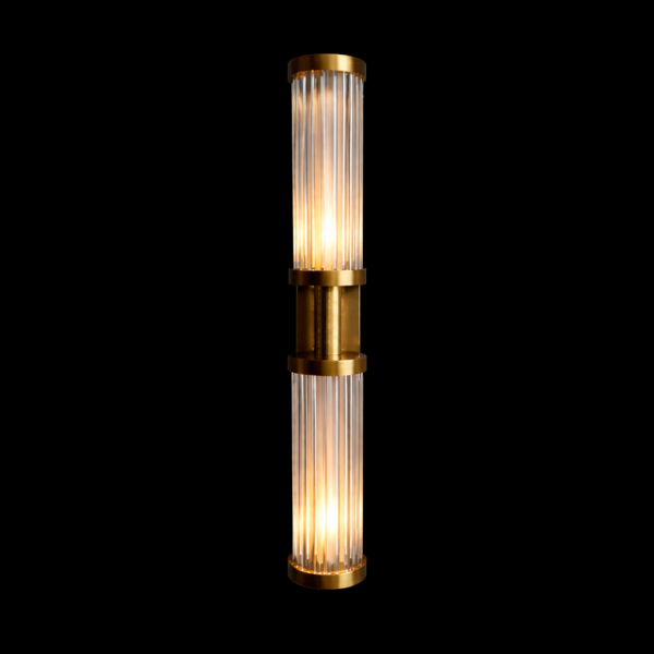 Aurelius Dual Prism Glass Wall Sconce