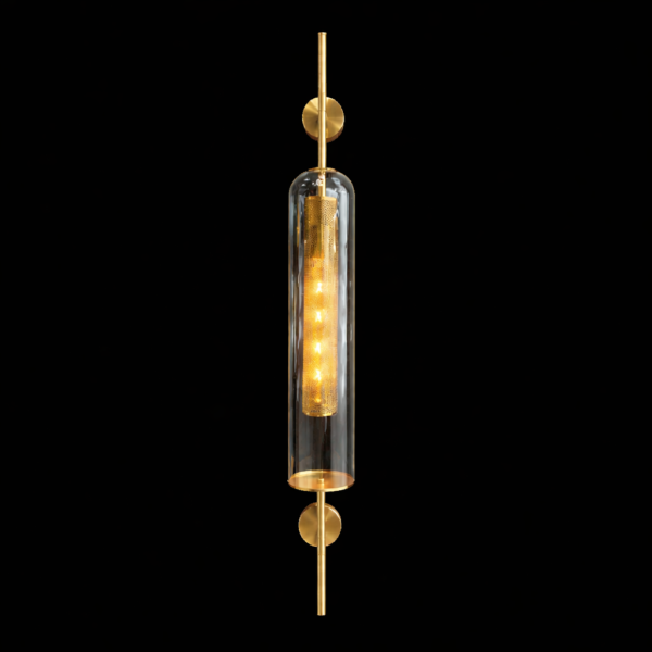Luminara Glass Column Wall Sconce