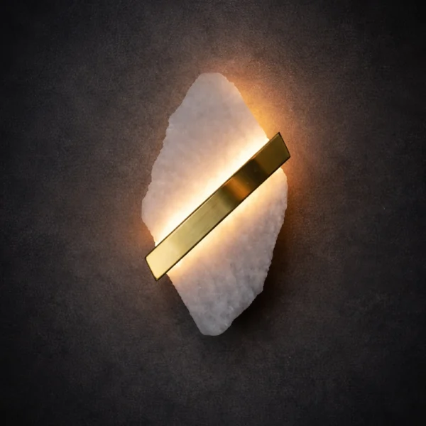 StrataEdge Marble Accent Wall Sconce