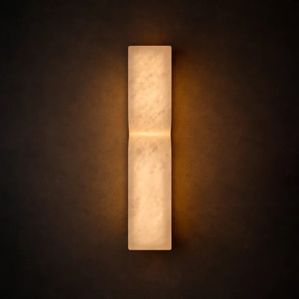 Lumiera Sculpted Marble Wall Light