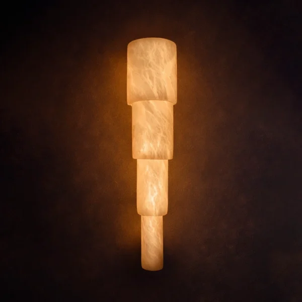 Serapha Tiered Marble Wall Light