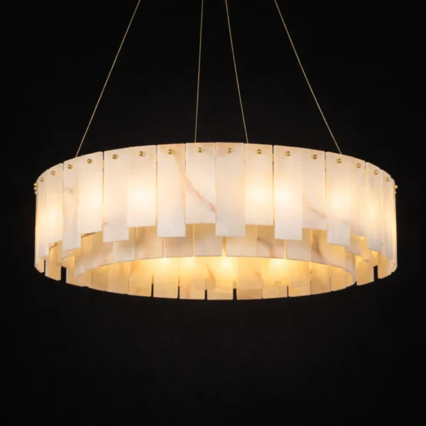 Serenity Marble Circular Chandelier