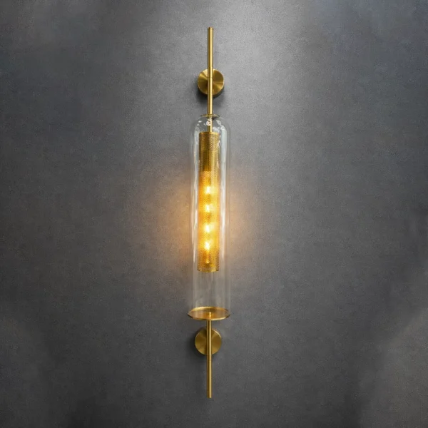 Luminara Glass Column Wall Sconce