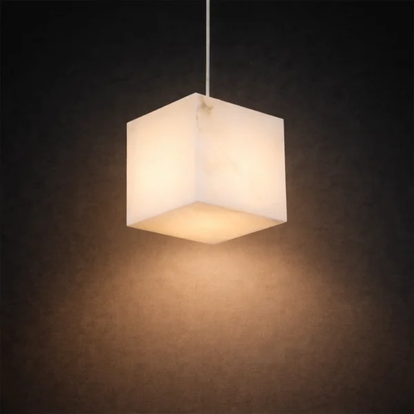 Caldera Marble Cube Pendant Light