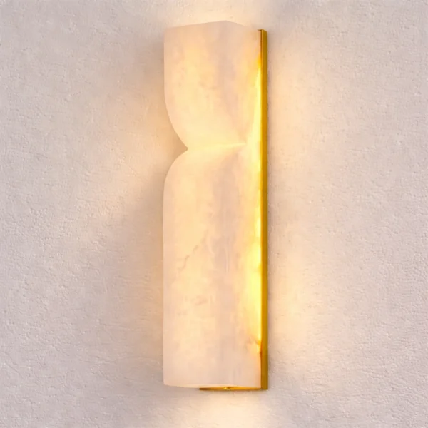 Lumiera Sculpted Marble Wall Light