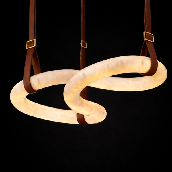 Eterna Loop Marble Ring Chandelier