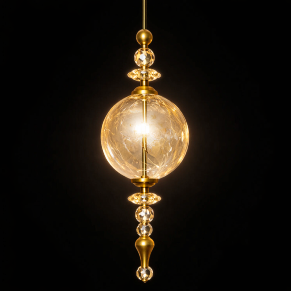 Aurora Crystal Globe Pendant