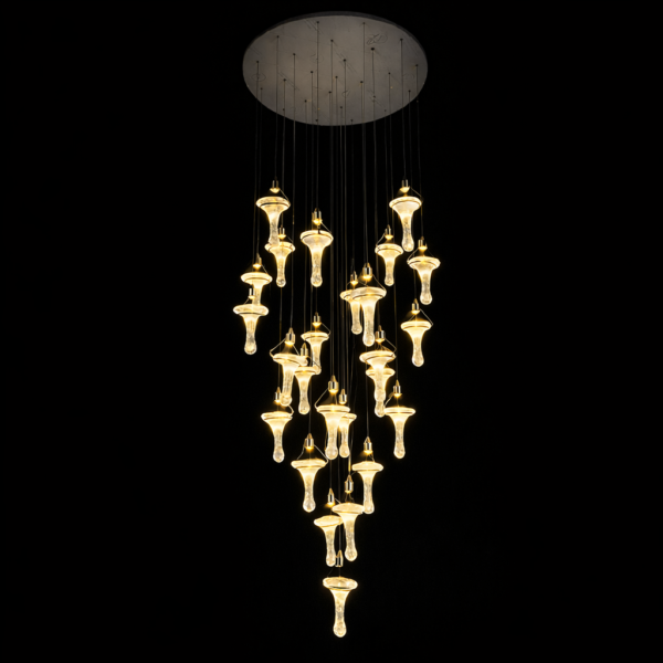 Aurora Cascade Crystal Pendant Chandelier