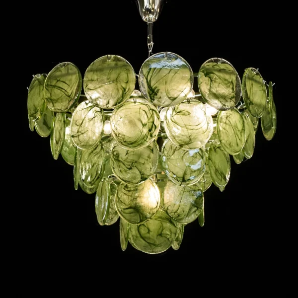 Verdant Halo Disc Chandelier